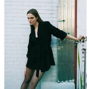 ZARA belted waist blazer